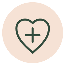 Heart with a medical cross